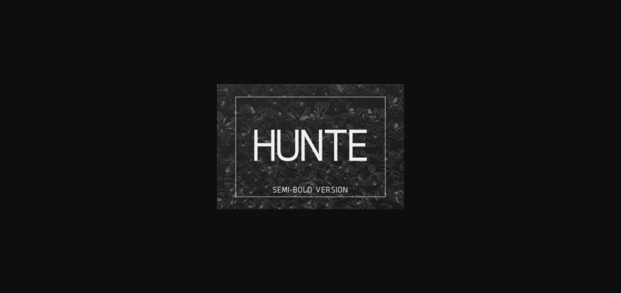 Hunte Semi-Bold Font Poster 1