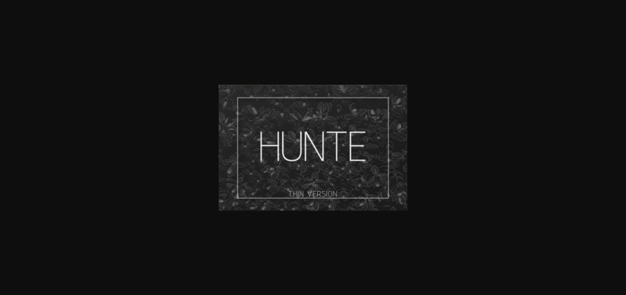 Hunte Thin Font Poster 3