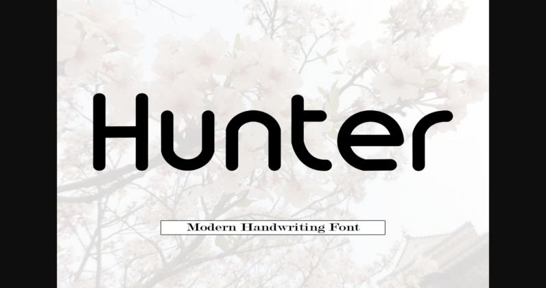 Hunter Font Poster 3