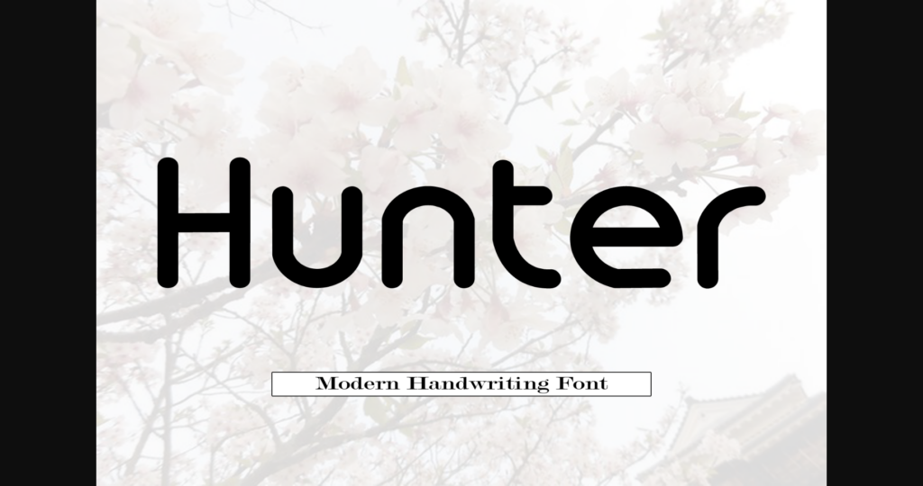 Hunter Font Poster 1