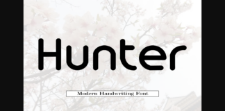 Hunter Font Poster 1