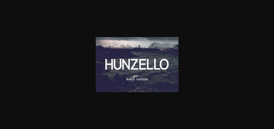 Hunzello Black Font Poster 3