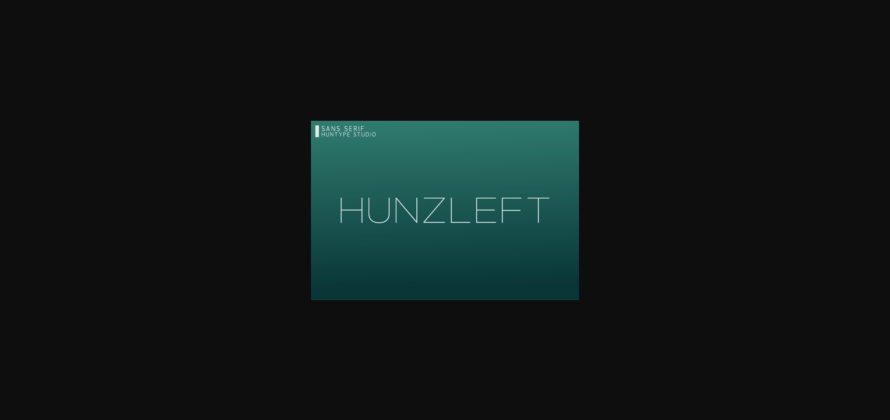 Hunzleft Font Poster 3