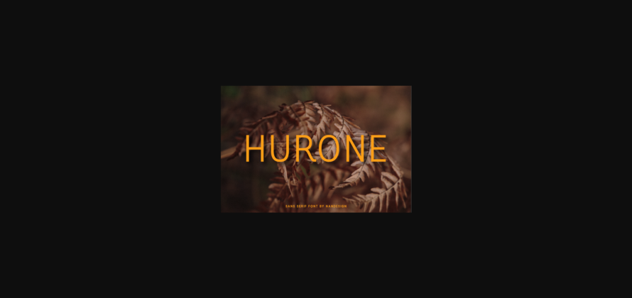 Hurone Font Poster 3