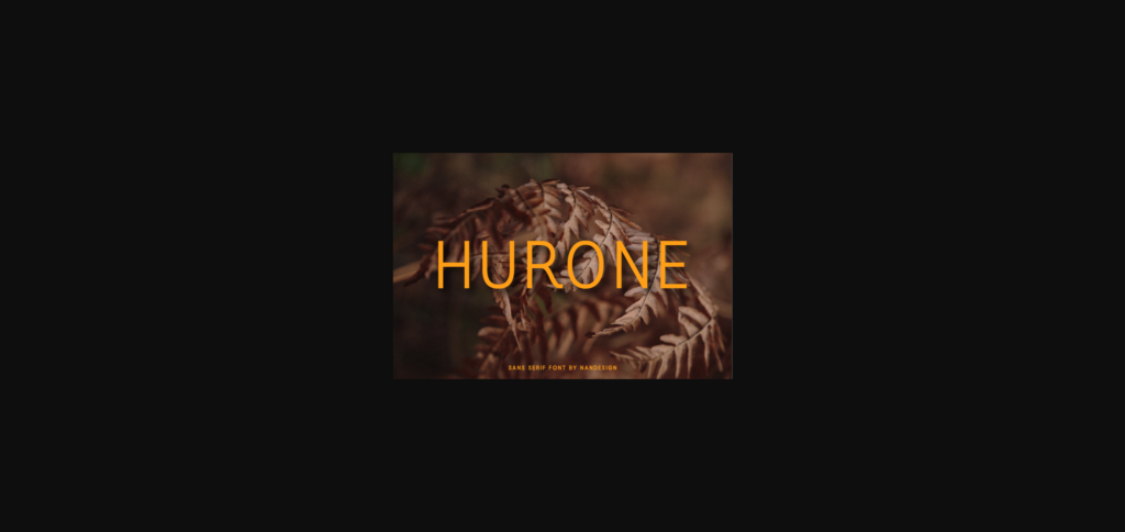 Hurone Font Poster 1