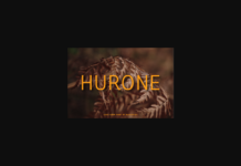 Hurone Font Poster 1