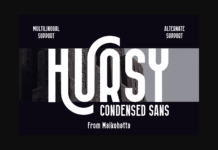 Hursy Font Hursy Font Poster 1