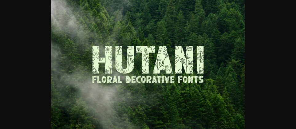 Hutani Font Poster 3