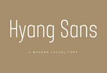 Hyang Font Poster 1