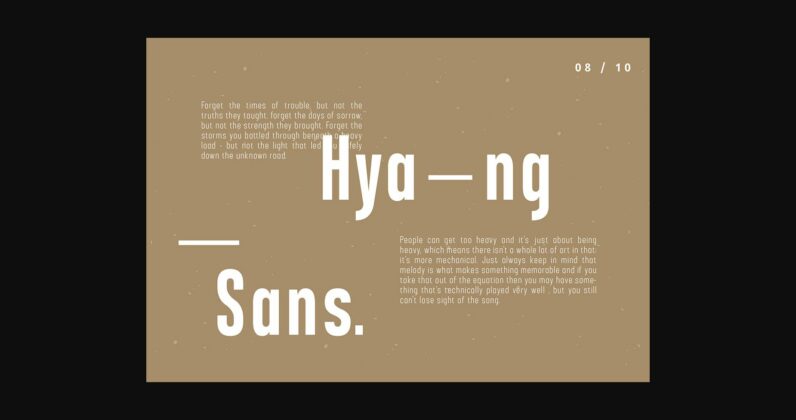 Hyang Font Poster 8