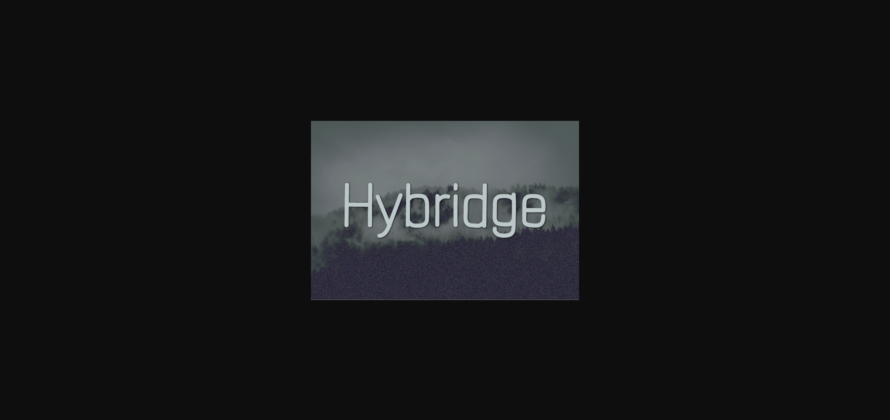 Hybridge Font Poster 3