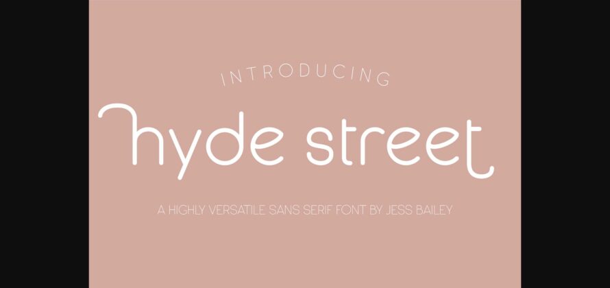 Hyde Street Font Poster 3