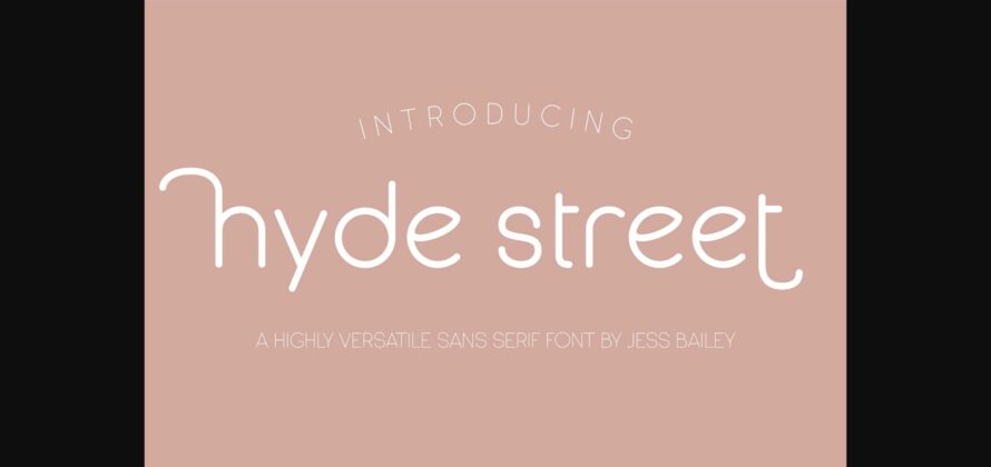 Hyde Street Font Poster 1