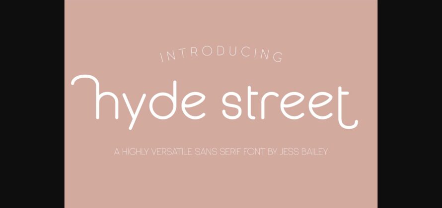 Hyde Street Font Poster 1