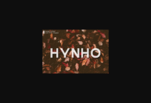 Hynho Font Poster 1