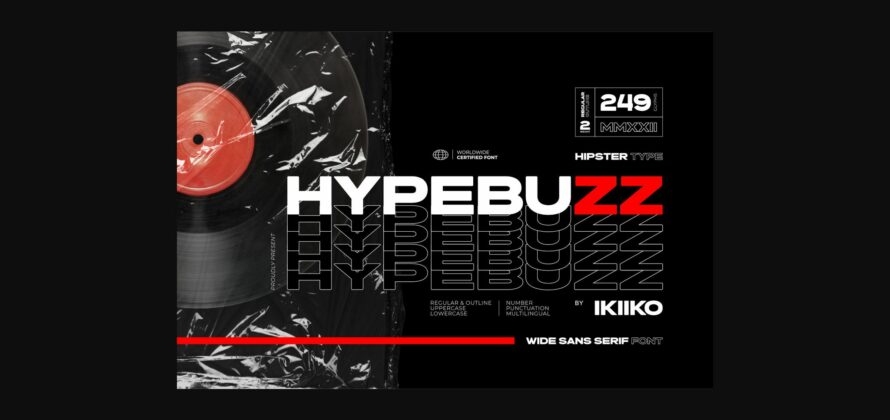 Hypebuzz Font Poster 3