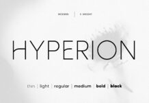 Hyperion Font Poster 1