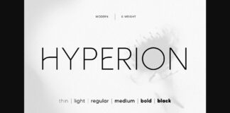 Hyperion Font Poster 1