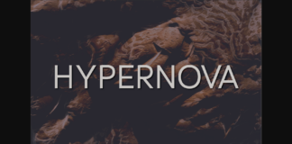 Hypernova Font Poster 1
