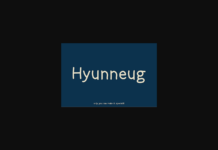 Hyunneug Font Poster 1