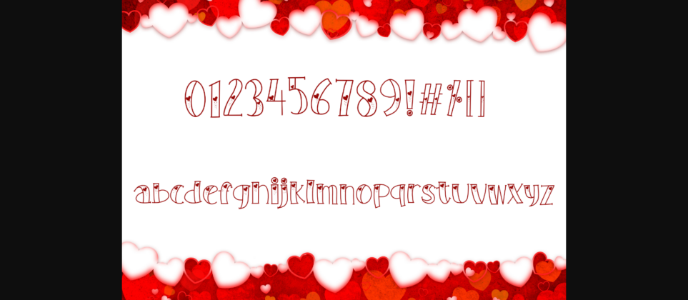I Fall in Love You Font Poster 5