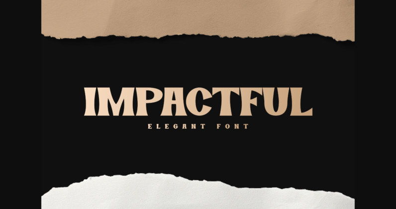 Impactful Font Poster 1