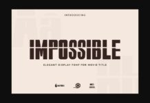 Impossible Font Poster 1