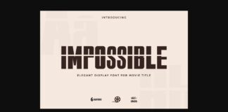 Impossible Font Poster 1