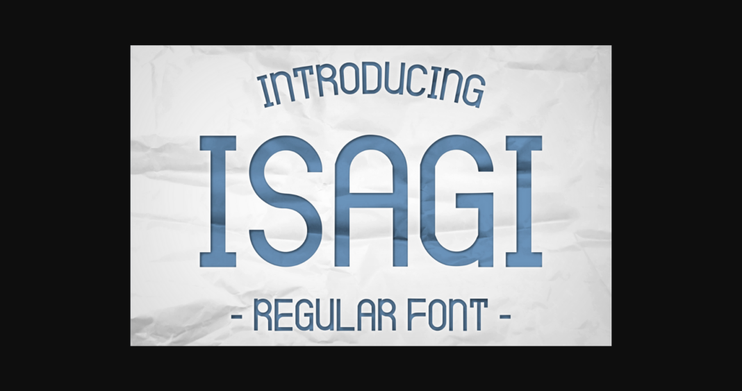Isagi Font Poster 3