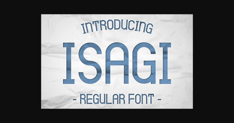 Isagi Font Poster 3