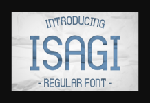 Isagi Font Poster 1