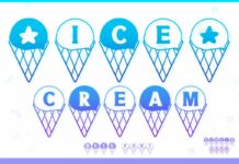 Ice Cream Font Poster 1