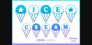 Ice Cream Font Poster 1