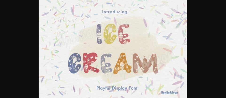 Ice Cream Font Poster 3