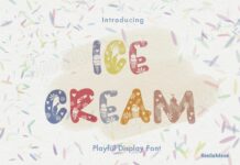 Ice Cream Font Poster 1