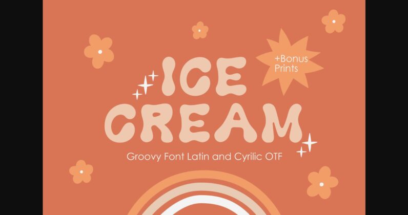 Ice Cream Font Poster 3