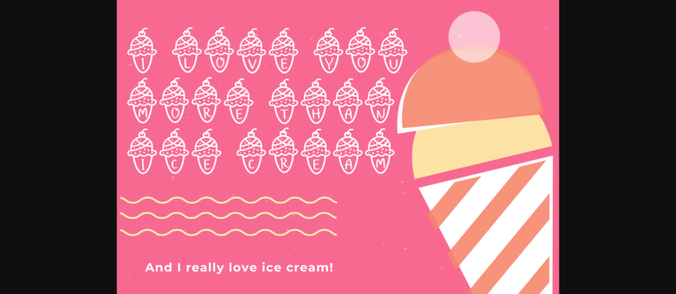 Ice Creamy Font Poster 6