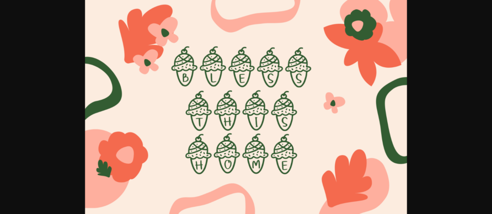 Ice Creamy Font Poster 8