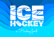 Ice Hockey Font Poster 1