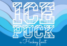 Ice Puck Font Poster 1