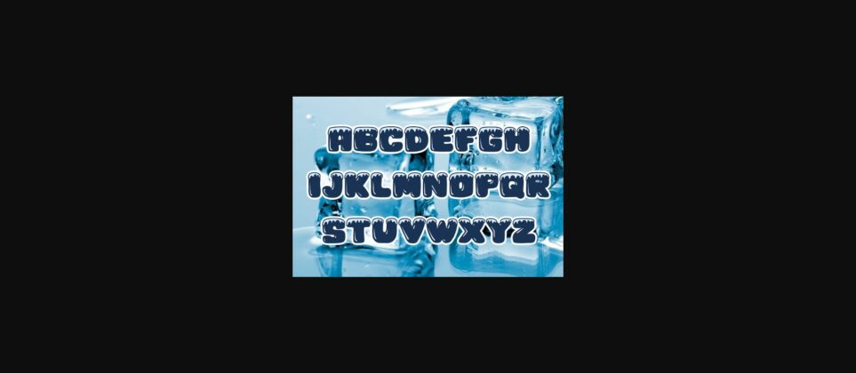 Iceberg Font Poster 5