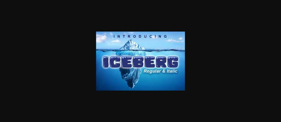 Iceberg Font Poster 3