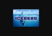 Iceberg Font Poster 1