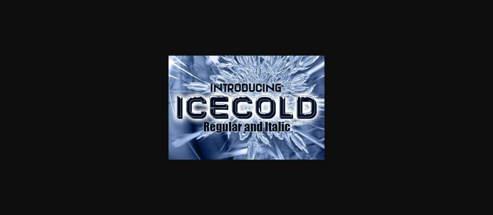 Icecold Font Poster 3