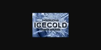 Icecold Font Poster 1