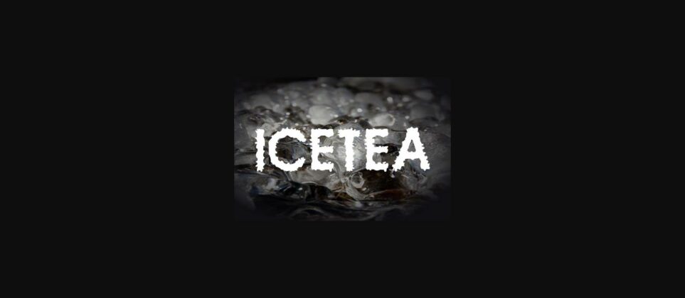 Icetea Font Poster 3