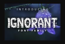 Ignorant Font Poster 1