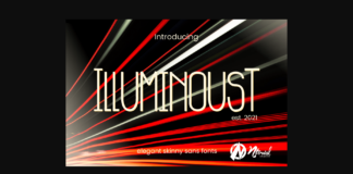 Illuminoust Font Poster 1