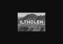 Iltholen Font Poster 1