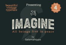 Imagine Font Poster 1